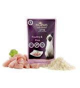 NUEVO cat Kitten Poultry with Rice 85 g kapsičky