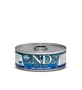 Farmina N&D cat OCEAN Trout & Salmon & Shrimps konzerva 80 g