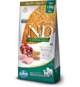 Farmina N&D dog AG SELECTION adult medium & maxi, chicken, spelt, oats & pomegranate 12 kg + 3 kg