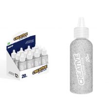 Lepidlo glitrové 20ml strieborné